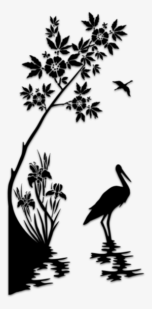 Birds Silhouettes Art & Islamic Graphics - Stencil Designs