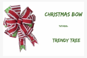 Christmas Bow Made With Bowdabra