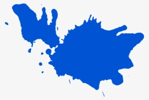 Free Download - Blue Paint On A Transparent Background