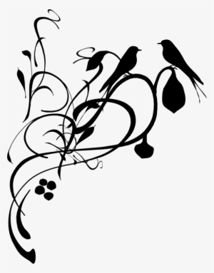 Birds On A Branch Svg Clip Arts 468 X 598 Px