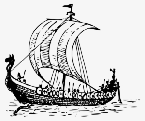 A Pirate Boat - Viking Ship Clip Art