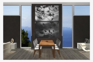 Ramas - 2 Piece Canvas Blue Modern Vertical Abstract Artwork