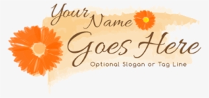 Flower Paint Streak Logo - Logo