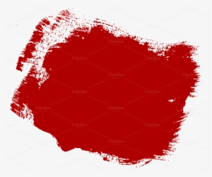 Paint Brush Str Paint Brush Stroke Png - Red Paint Brush Png Circle