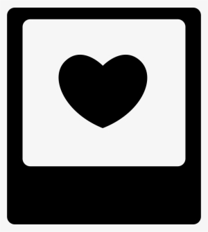 Heart In Polaroid Photo Comments - Polaroid Icon
