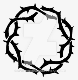 Vector Vines Thorn - Crown With Cross On Top Logo
