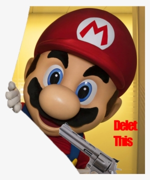 Delet This Super Mario Bros - Super Mario Peeking