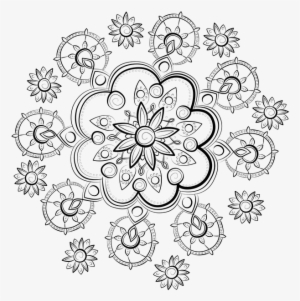 Flowers, Pattern, Mandala, Design Element, Transparent