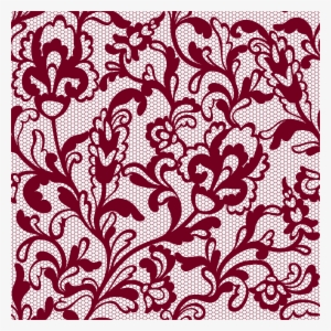 Clip Art Library Stock Decorative Lace With Flowers - Flower Lace Pattern Transparent
