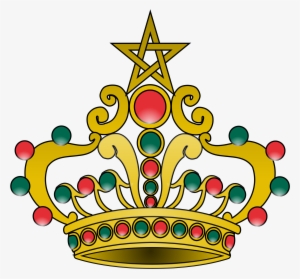 Crown Svg One - Coat Of Arms Of Morocco