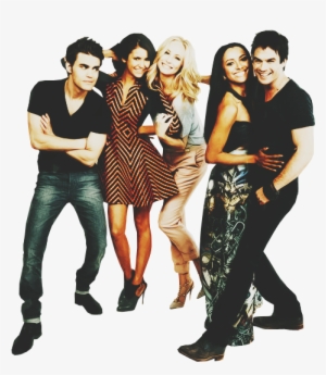 Candice Accola, Ian Somerhalder, Kat Graham, Nina Dobrev, - Elenco The Vampire Diaries