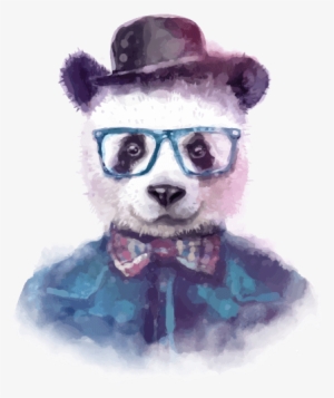 Ink It - Watercolor Hipster Anımals