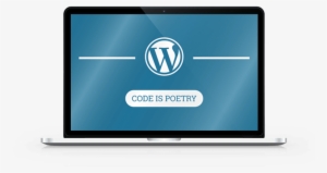 Animate Computer Laptop With Wordpress Logo And Text - Code Poetry