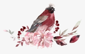 Banner Freeuse Creative Bird Ink Material Watercolor - Watercolor Painting