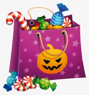 Halloween Png Candy Bag Clipart - Candy