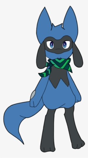 Fursuit Transparent Lucario - Black And White