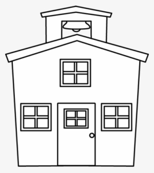 White House Clipart Transparent - School Clipart Black And White Transparent