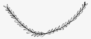 Free Hand Drawn Heart Flourish Clip Art - Hand Drawn Laurel Png