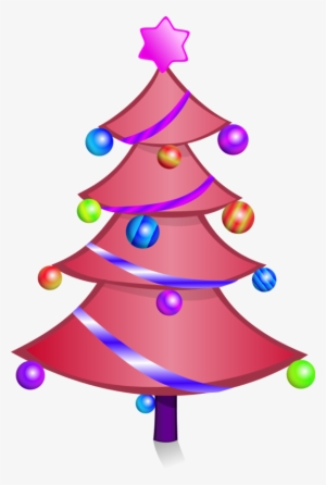 Pink Christmas Tree Clipart - Scentsy Christmas Shopping