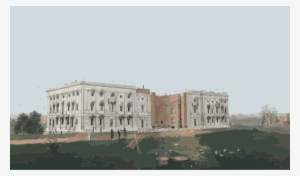 Burned Down The White House Clipart White House United - Old White House Burned