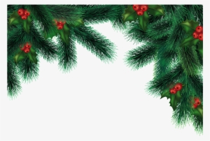 This Graphics Is Christmas Pine Tree Border About Christmas - Pine Branch Png Christmas