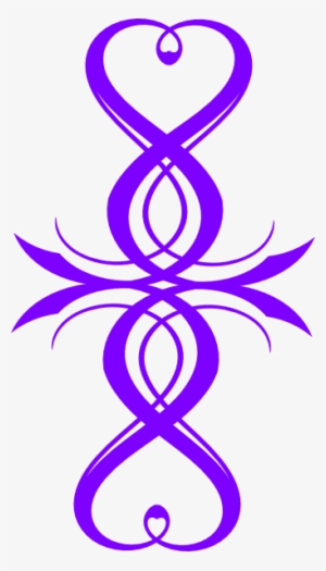 How To Set Use Purple Heart Flourish Clipart