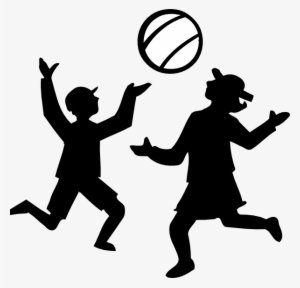 Basketball Player Clipart Black And White - Kids Playing Clip Art