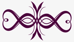 How To Set Use Deep Purple Heart Flourish Clipart