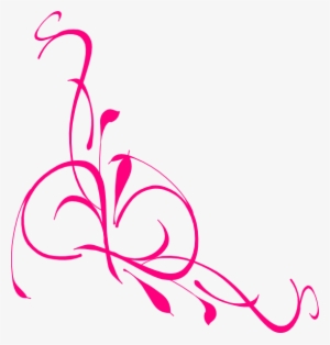 Pink Vine Corner Clip Art At Clkercom Vector Online - Clip Art For Funeral Program