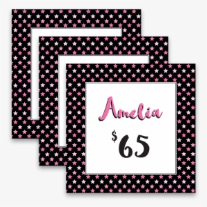 Pink & Black Stars Album Covers - Jordan Baby Shower Games
