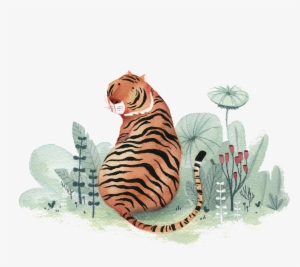 Drawing Watercolor Painting Illustration - Tiger Watercolor Png