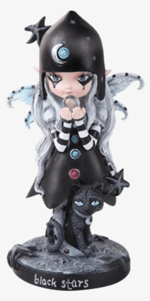 Gothic Black Stars Statue