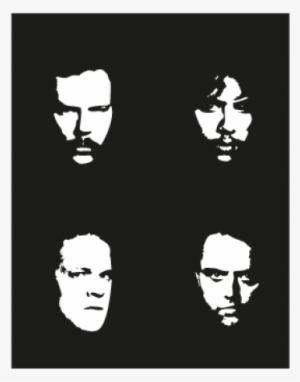 Metallica Faces Logo Vector - Metallica Black Album Faces