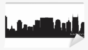 Nashville, Tennessee Skyline - Outline Nashville Tn Skyline Silhouette