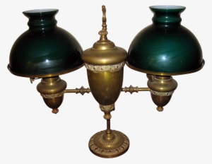 Century Double Student Kerosene Burning Oil Lamp Oil - Oil Lamp