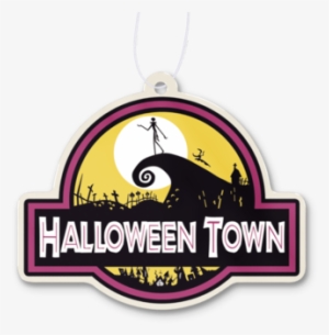 Happy Halloween Classic Design Paper Air Freshener - Halloween Town Shirt