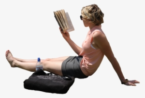 Person Laying Png - Reading Books People Png