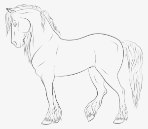 Baroque Horse Free Lineart By Citronvert-stable On