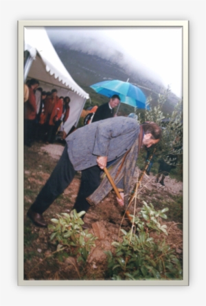 Laying The Foundation Stone Of Inmed With The Norwegian - Architect