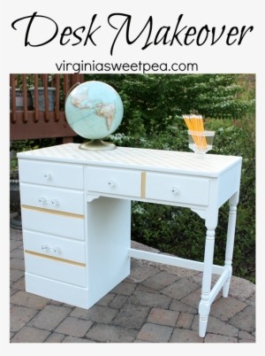 A Desk Gets A Feminine Makeover With White And Gold - Authentic Me: A Story Of Strength, Perseverance