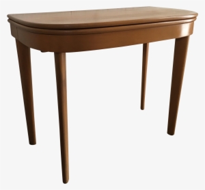 Vintage Mid Century Modern Heywood Wakefield Console/ - Black Walnut Butcher Block Desk