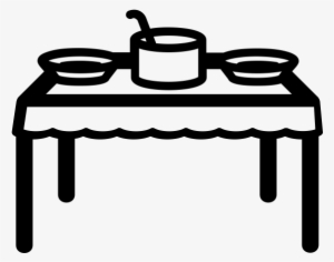 Dinner Table Rubber Stamp - Plate