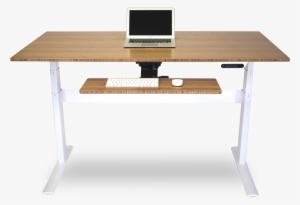 Actio Desk Amber White Regular Front Wprops - Standing Desk