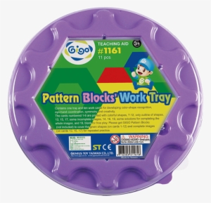 Pattern Blocks' Circular Work Tray - Gigo Patternblocks