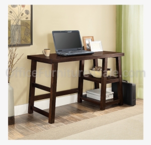 Writing Desk With File Drawer - Whalen Triton Desk, Walnut
