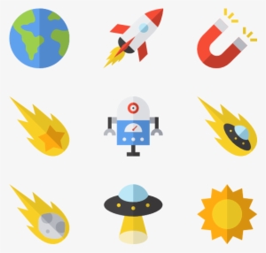 Astronomy - Planets Icons Png