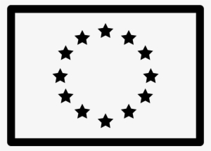 Flag Of Europe Icon - Bandiera Europea Icon