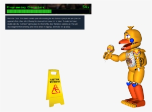 Renderrockstar - Rockstar Chica Wet Floor Sign