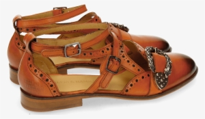 Sandals Sally 69 Orange Buckle Snake