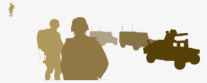 08 May Humvee And Soldiers Layer - Silhouette